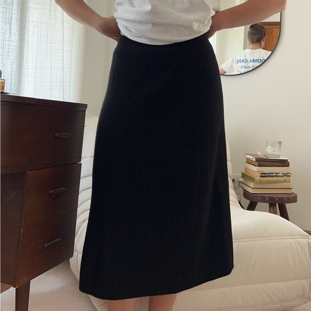 Naked Cashmere Black Knit Skirt